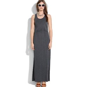 [Madewell] Gray Racerback Jersey Maxi Dress
